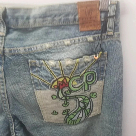 Vintage Chip & Pepper 90's Embroidered "Road To Nirvana" Flare Jeans 31 - Picture 12 of 12